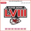 "Super Bowl LVIII Kansas City Chiefs Logo Embroidery Design, Super Bowl 2024 Digital Stitching, Chiefs Embroidery Pattern"
