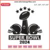 Super Bowl 2024 Trophy Embroidery Design | NFL American Football Digital Stitching | Championship Sew Pattern