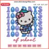 Hello Kitty 100 Days of School Embroidery Design | Adorable Kitty with School Theme for Digital Stitching Projects