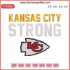 Chiefs NFL Football Digital Stitching: Kansas City Strong Embroidery Design featuring bold colors and team motifs.