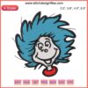 Dr. Seuss Embroidery Design: Thing Face & Cat in the Hat | Digital Stitching Pattern for Machine Embroiders