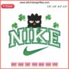 Badtz Maru St. Patrick's Day Nike Embroidery: Cute Badtz Maru with Shamrocks, Digital Stitches for Festive Apparel Design