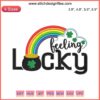 St. Patrick's Day Pot of Gold and Rainbow Embroidery Design for Digital Stitching; festive, vibrant Irish-themed pattern.