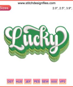 St. Patrick's Day Rainbow Embroidery Design featuring a vibrant Irish rainbow, perfect for digital stitching projects.