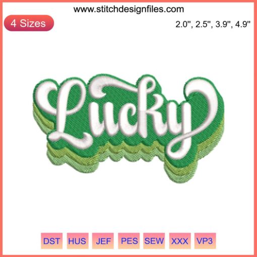 St. Patrick's Day Rainbow Embroidery Design featuring a vibrant Irish rainbow, perfect for digital stitching projects.