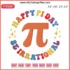 Happy Pi Day Be Irrational Embroidery Design featuring math symbols, ideal gift for math teachers. Digital stitching pattern.