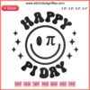 Smiling Pi symbol with stitched faces | Math Teacher Embroidery Design | Celebrate Pi Day | Digital Stitching Pattern