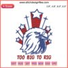 American Eagle Embroidery Design: "Eagle Too Big to Rig Election" | Patriotic Digital Stitching for Embroidery Machines