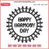 Harmony Day Embroidery Design with Australian Colors | Digital Stitching for Harmony Week 2023 | Celebrate Unity & Diversity.