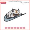 Anime Avatar Appa Swoosh Nike Embroidery Design, Digital Stitching, Appa Embroidery Pattern, Avatar-inspired Sewing Design