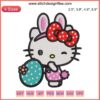 Hello Kitty Easter Egg Embroidery Design | Cute Digital Stitching | Easter Themed Embroidery | Craft Pattern | Holiday Decor
