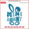 Mini Bunny Easter Embroidery Design with Cute Easter Bunny | Baby Stitch Art | Spring Digital Pattern | DIY Embroidery