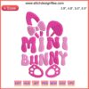 Mini Bunny Easter Embroidery Design featuring a cute bunny with Easter eggs, perfect for spring-themed digital stitching projects.