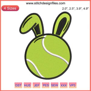 Tennis Embroidery Designs