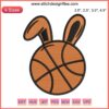 Easter Bunny Playing Basketball Embroidery Design | Sports-Themed Embroidery for Easter Decor | Digital Download