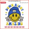 Down Syndrome Awareness Embroidery: Face & Ribbon Digital Pattern, Celebrate Uniqueness, Craft Design, Down Right Amazing