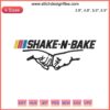 "Shake N Bake Embroidery Design featuring Ricky Bobby's race car with vibrant digital stitching details."