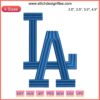 Los Angeles Dodgers Embroidery Design - MLB Baseball Digital Stitching, Perfect for Caps, Jackets, Home Décor Creations