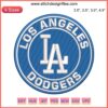 Los Angeles Dodgers Logo Embroidery Design | MLB Baseball Digital Stitching | Team Crest Pattern