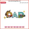 "Dad" Toy Story Logo Embroidery Design File, Instant Download, Personalized Stitch Pattern, Custom Embroider, DIY Project