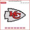 Kansas City Chiefs Logo Embroidery Design File | NFL Football Machine Embroidery | Chiefs Logo Design Download