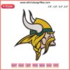 Minnesota Vikings Logo Embroidery Design File | NFL Football Patch | Team Emblem Digital Download