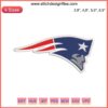 New England Patriots Logo Embroidery Design File, NFL American Football Team Crest, Digital Format for Stitching.