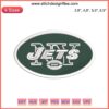 New York Jets NFL Logo Embroidery Design File, American Football Team Emblem, High-Quality Digital Stitch Pattern