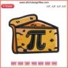 Cheese PI Day Embroidery Design File for Machine, Fun Math & Cheese Theme, Instant Download, Celebrate March 14 Pi Day with Style!