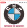 BMW Logo Embroidery Design | Custom Machine Embroidery File | Iconic Roundel Design for DIY Projects