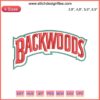 Backwoods Logo Cigar Brand Embroidery Design, Machine File: Detailed, authentic rendering for embroidery projects.