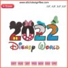 Colorful Disney World 2022 Embroidery Logo, Machine File Design, Vibrant Mickey Mouse-themed Emblem, Perfect for Crafting