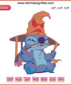 Harry Potter Sorting Hat Logo Embroidery Design - Stitch Wear Patch
