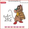 Cinderella Disney 'Lookin' Like A Snack' Gus Mouse Embroidery Logo Design File