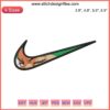 Roronoa Zoro Logo Embroidery Design File: Nike-Inspired Samurai Character, Distinct Green and Black Thread Detailing