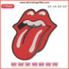 Rolling Stones Tongue and Lips Embroidery Design, Hot Lips Machine File, Iconic Logo Embroidery for DIY Projects