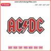 AC/DC Logo Embroidery Design File | Machine Embroidery File for AC/DC Logo | Rock Band Embroidery Design