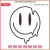 Trippy Smiley Face Logo Embroidery Design File for Machine: Psychedelic Pattern, Vibrant Colors, Creative Embroidery Design
