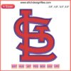 St. Louis Cardinals Logo Embroidery Design File - MLB Baseball, digital crafting pattern, official team emblem, DIY sewing project.