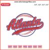 Atlanta Braves Logo Embroidery Design File: Classic AJC Baseball Machine Embroidery, Perfect for Custom Apparel & Sports Gear
