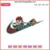 Kamado Tanjiro Nike Logo Embroidery Design, Nike Inspired, Machine File, Demon Slayer Anime Style, High-Quality Embroidery