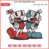 Cuphead and Mugman Logo Embroidery Design Machine File - Iconic Game Characters Patch Embroidery Digital Download