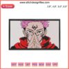 "Ryomen Sukuna Anime Embroidery Design, Jujutsu Kaisen Digitizing File, Intricate Sukuna Portrait, Anime Embroidery Pattern"