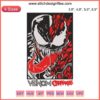 Venom and Carnage logo embroidery design file, instant download, high-quality machine pattern, Marvel comic villains, craft project.