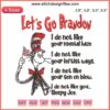 Dr. Seuss Hat Embroidery: LGB FJB Let's Go Brandon, The Cat in the Hat Design File, Unique Logo Design