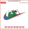 Nike Levi Attack on Titan Logo Embroidery Design File featuring Nike swoosh and Survey Corps emblem. Embroidery design download.
