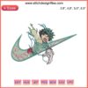 Midoriya Izuku My Hero Academia Nike-Inspired Embroidery Design File Logo | Anime Embroidery Pattern