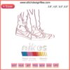 Frank Ocean Blonde Logo Embroidery File; Nike-inspired, sleek, minimalist design perfect for apparel customization.