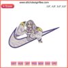 Emilia Re: Zero Logo Embroidery Design File, Nike-Inspired, for Embroidery Machine, Anime-Inspired Design.