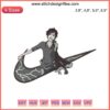 Orihara Izaya Durarara Logo Embroidery File, Nike-Inspired Design for Embroidery Machines